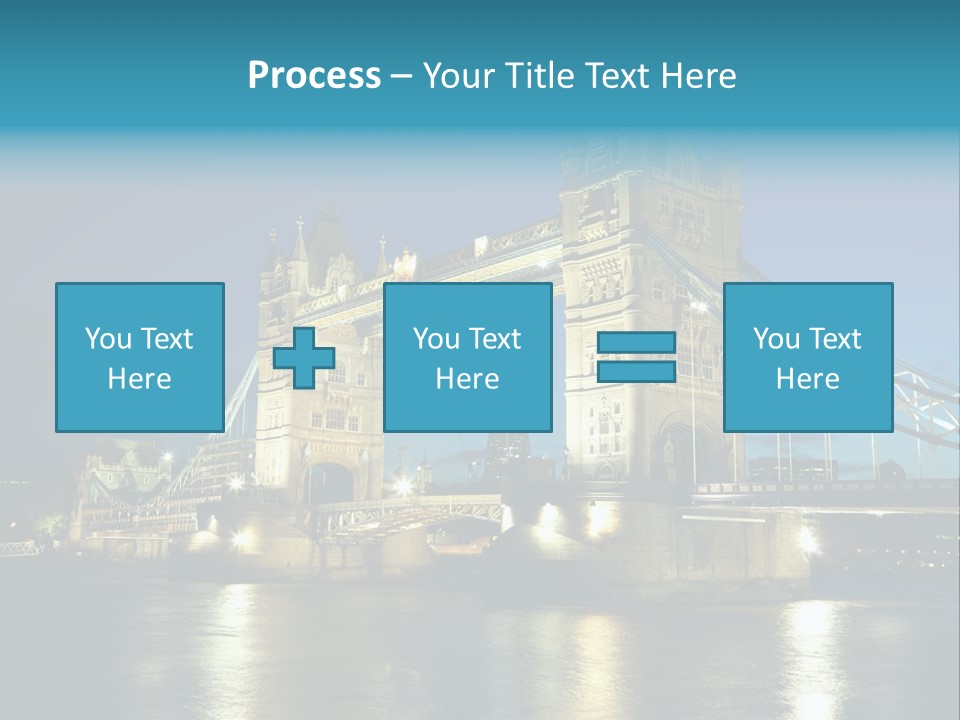 Architecture Bridge City Dark Dusk Late Lights London Ni Attraction Landmark PowerPoint Template