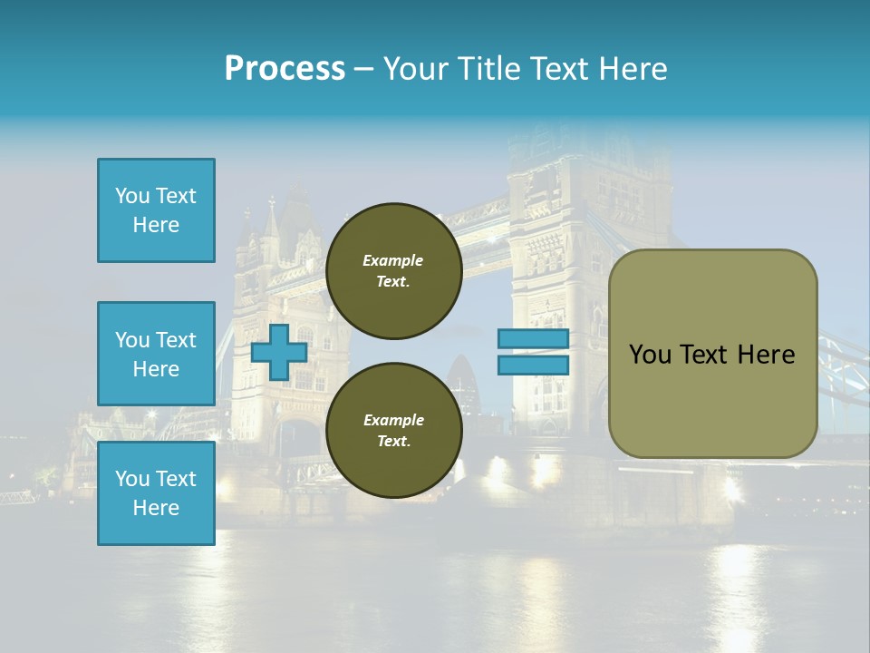 Architecture Bridge City Dark Dusk Late Lights London Ni Attraction Landmark PowerPoint Template