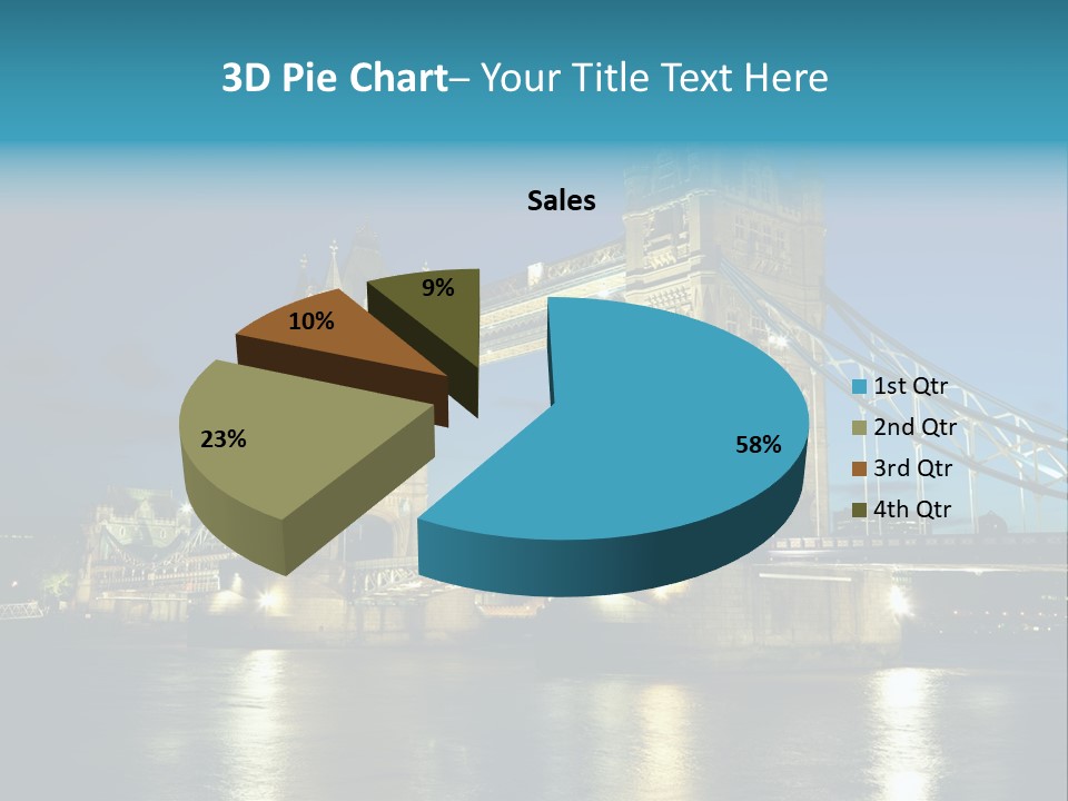 Architecture Bridge City Dark Dusk Late Lights London Ni Attraction Landmark PowerPoint Template