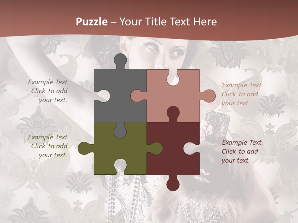 Woman Girl Classic PowerPoint Template