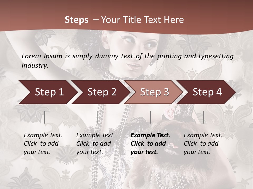 Woman Girl Classic PowerPoint Template