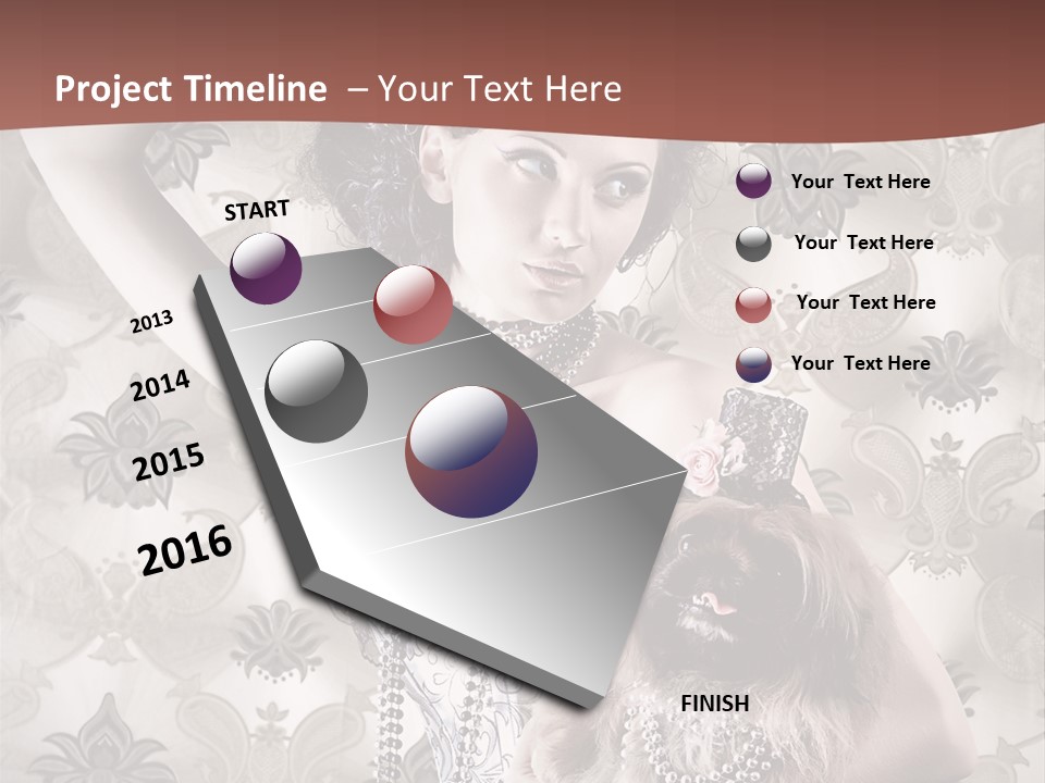 Woman Girl Classic PowerPoint Template