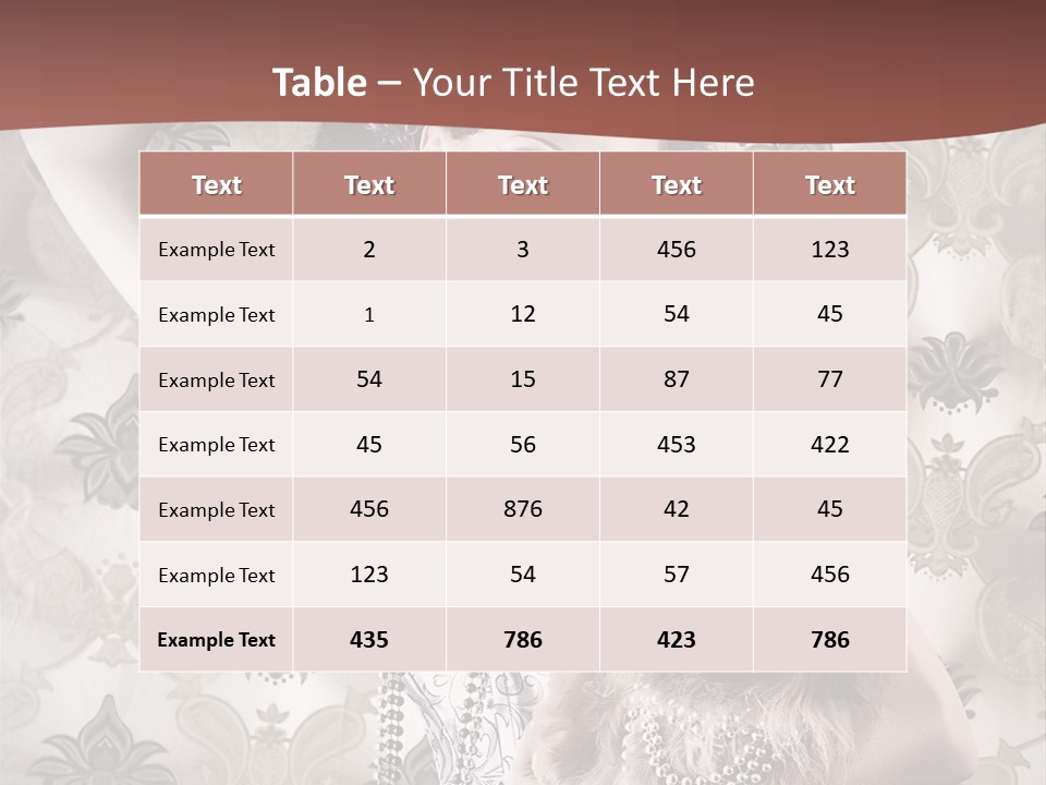 Woman Girl Classic PowerPoint Template