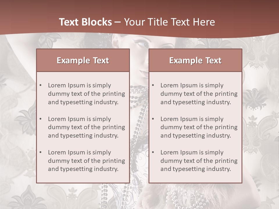 Woman Girl Classic PowerPoint Template