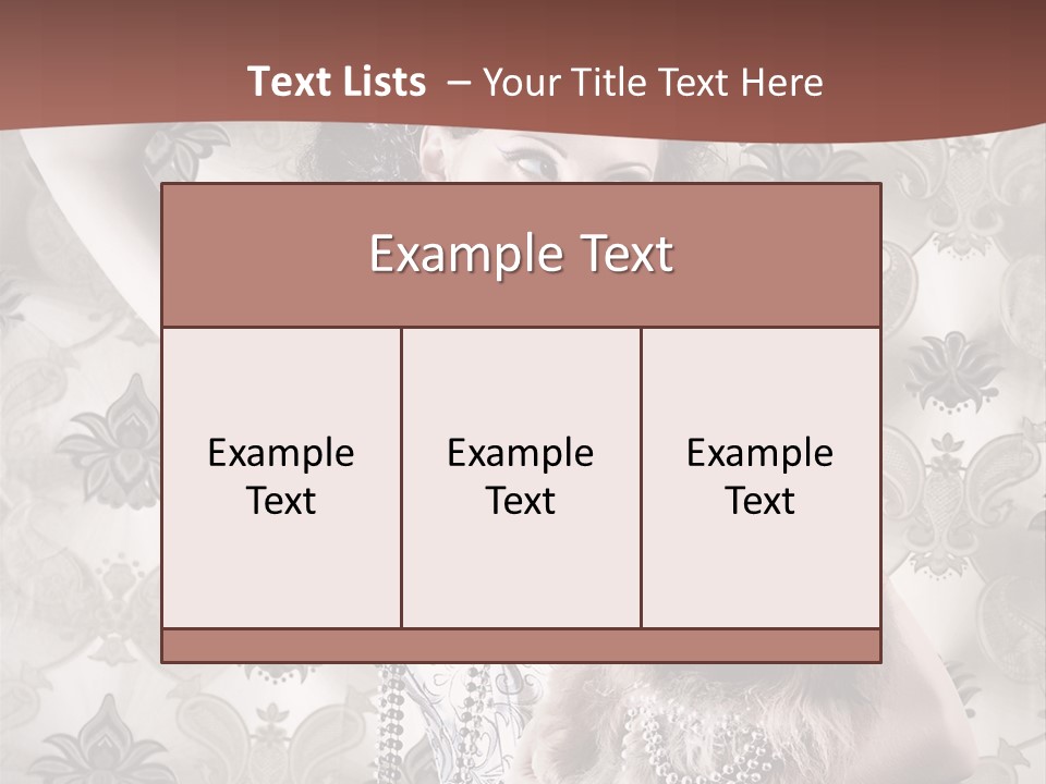 Woman Girl Classic PowerPoint Template
