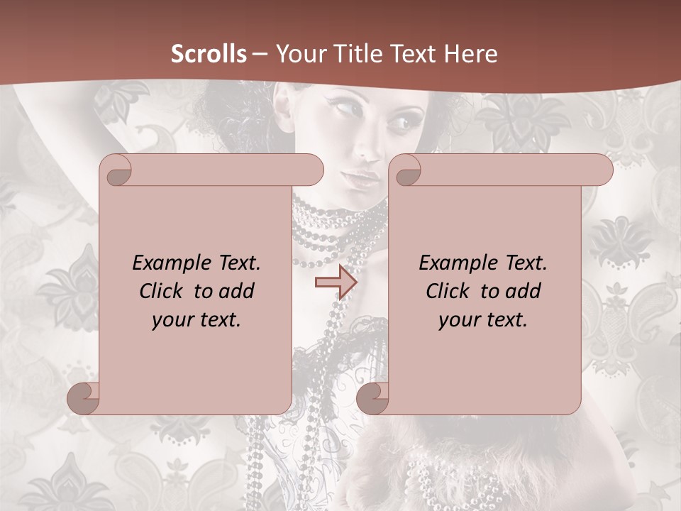 Woman Girl Classic PowerPoint Template