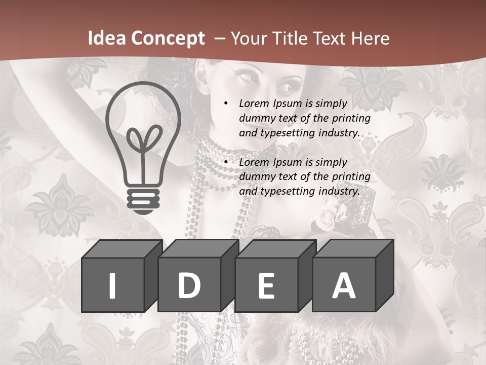 Woman Girl Classic PowerPoint Template