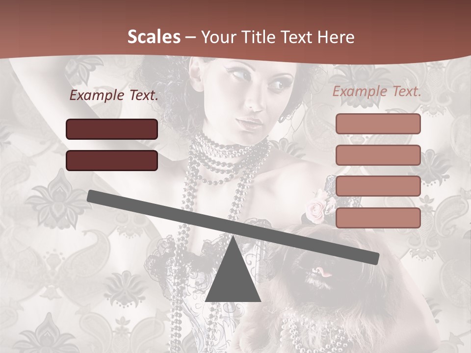 Woman Girl Classic PowerPoint Template