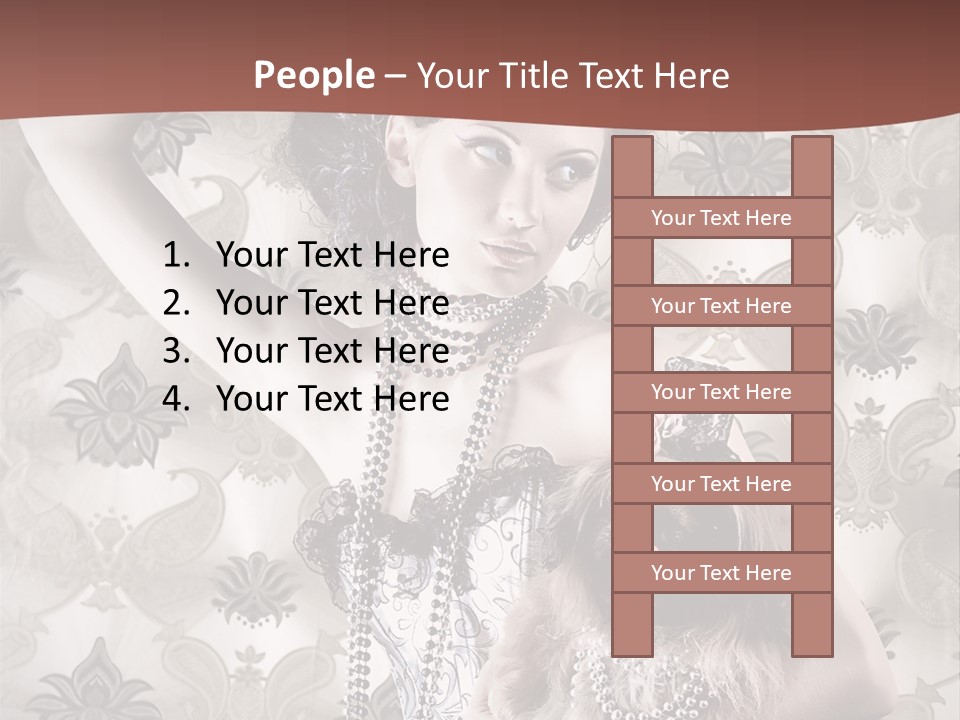 Woman Girl Classic PowerPoint Template
