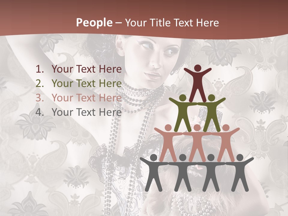 Woman Girl Classic PowerPoint Template