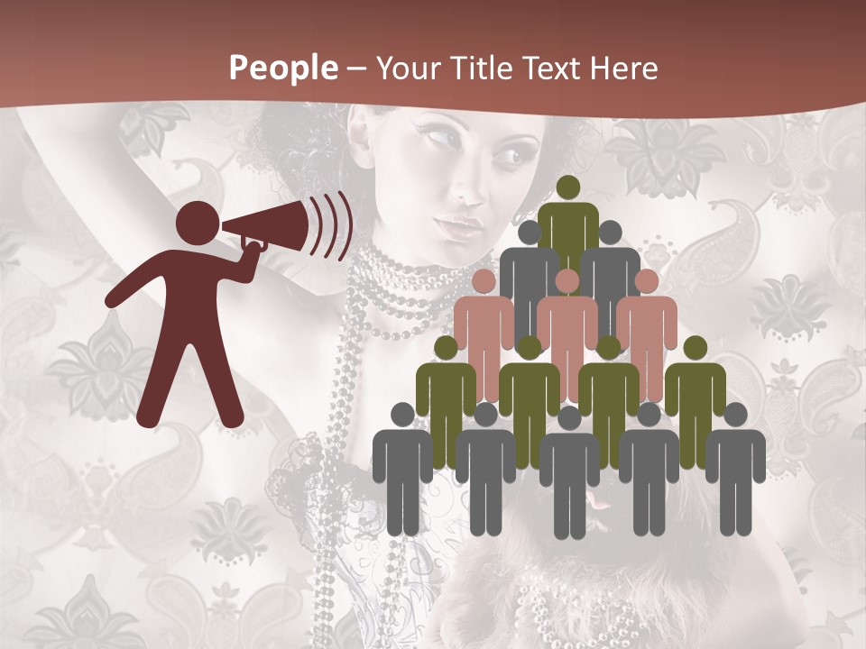 Woman Girl Classic PowerPoint Template