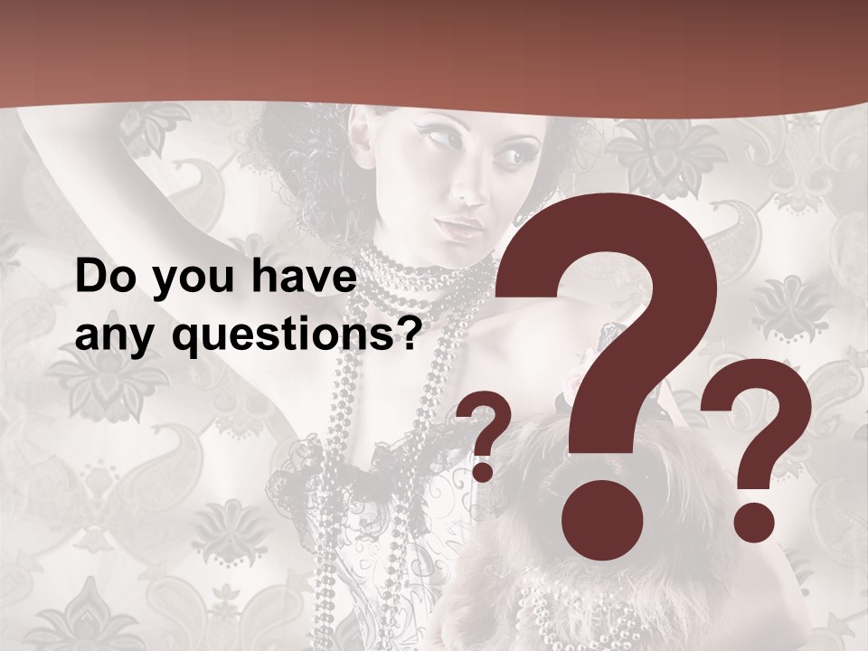 Woman Girl Classic PowerPoint Template