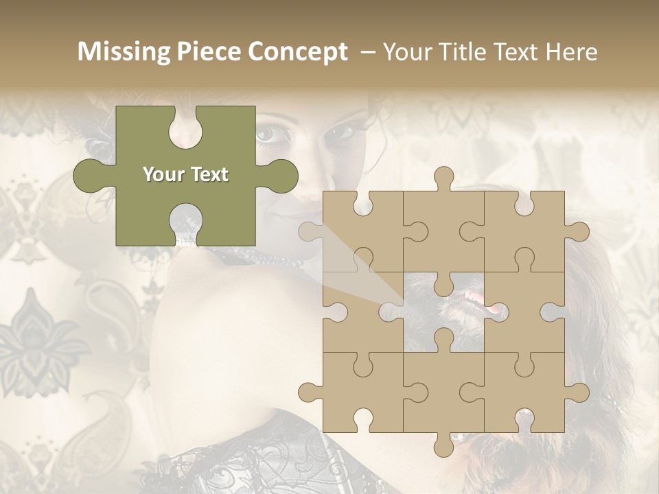 Sensual Girl Makeup PowerPoint Template