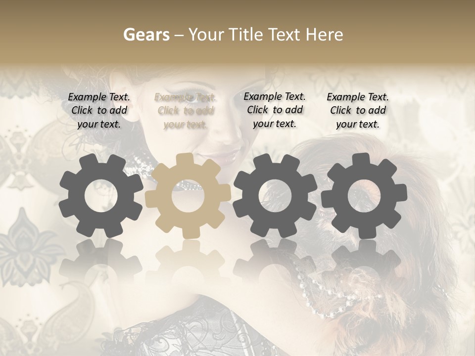 Sensual Girl Makeup PowerPoint Template