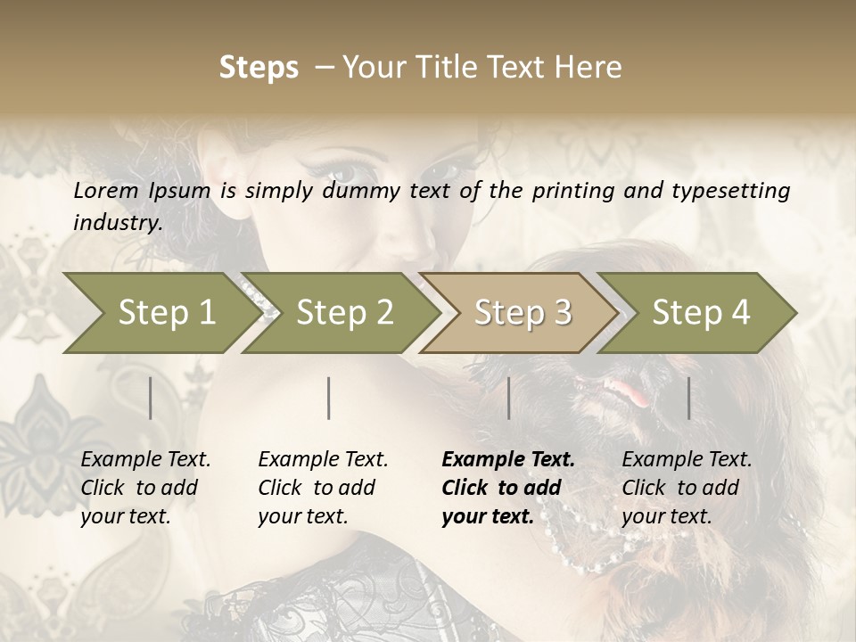Sensual Girl Makeup PowerPoint Template