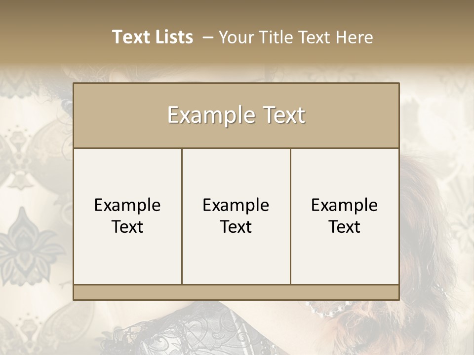 Sensual Girl Makeup PowerPoint Template