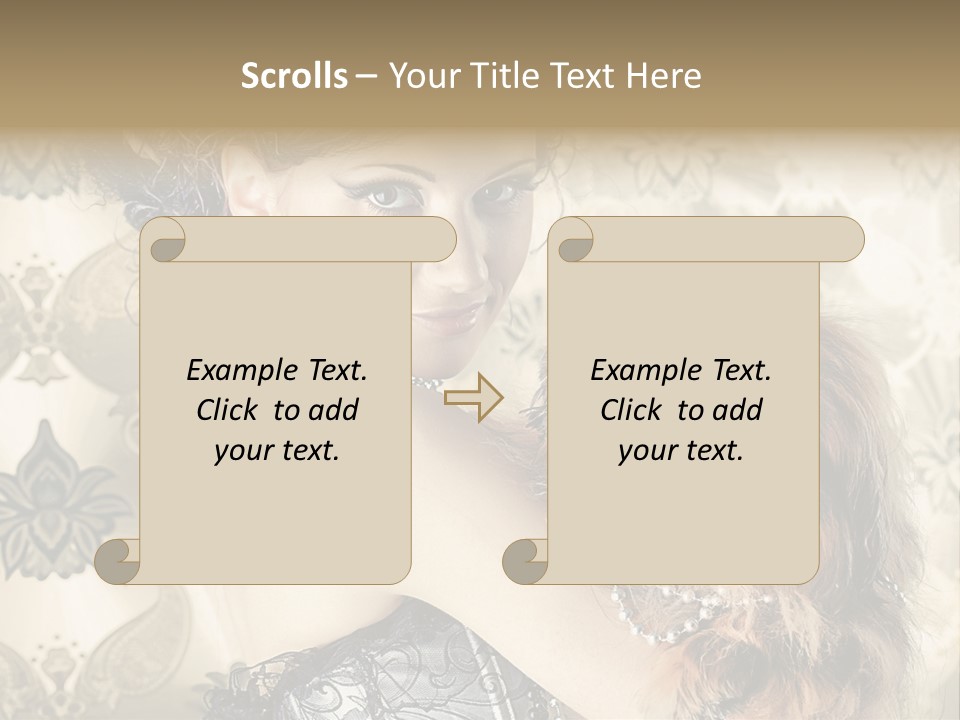 Sensual Girl Makeup PowerPoint Template