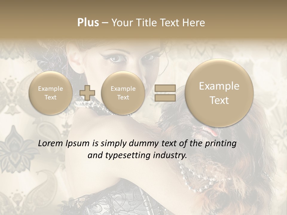 Sensual Girl Makeup PowerPoint Template