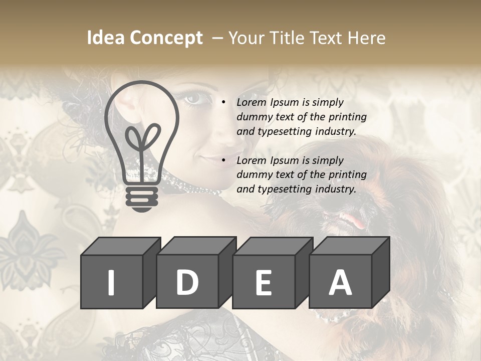 Sensual Girl Makeup PowerPoint Template