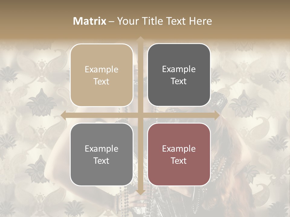 Girl Old Texture PowerPoint Template