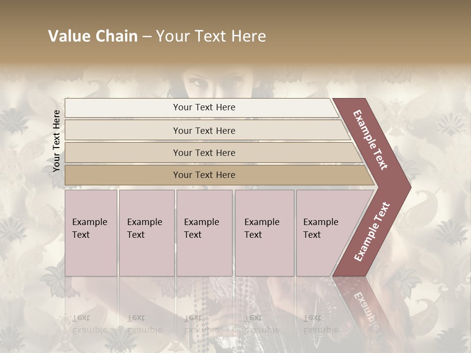 Girl Old Texture PowerPoint Template