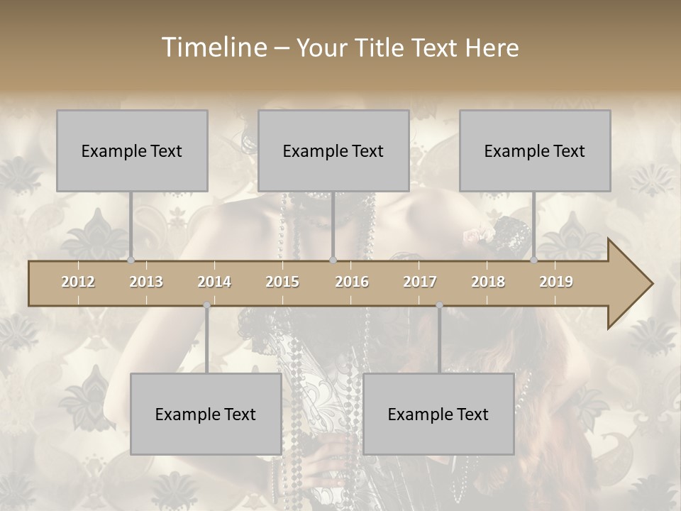 Girl Old Texture PowerPoint Template