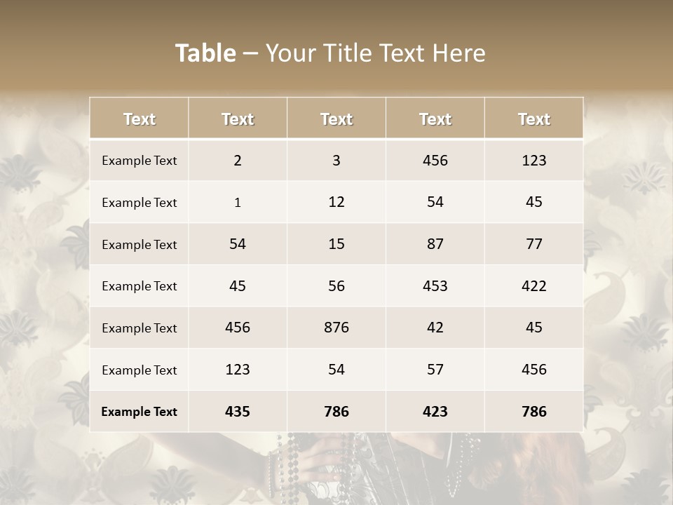 Girl Old Texture PowerPoint Template