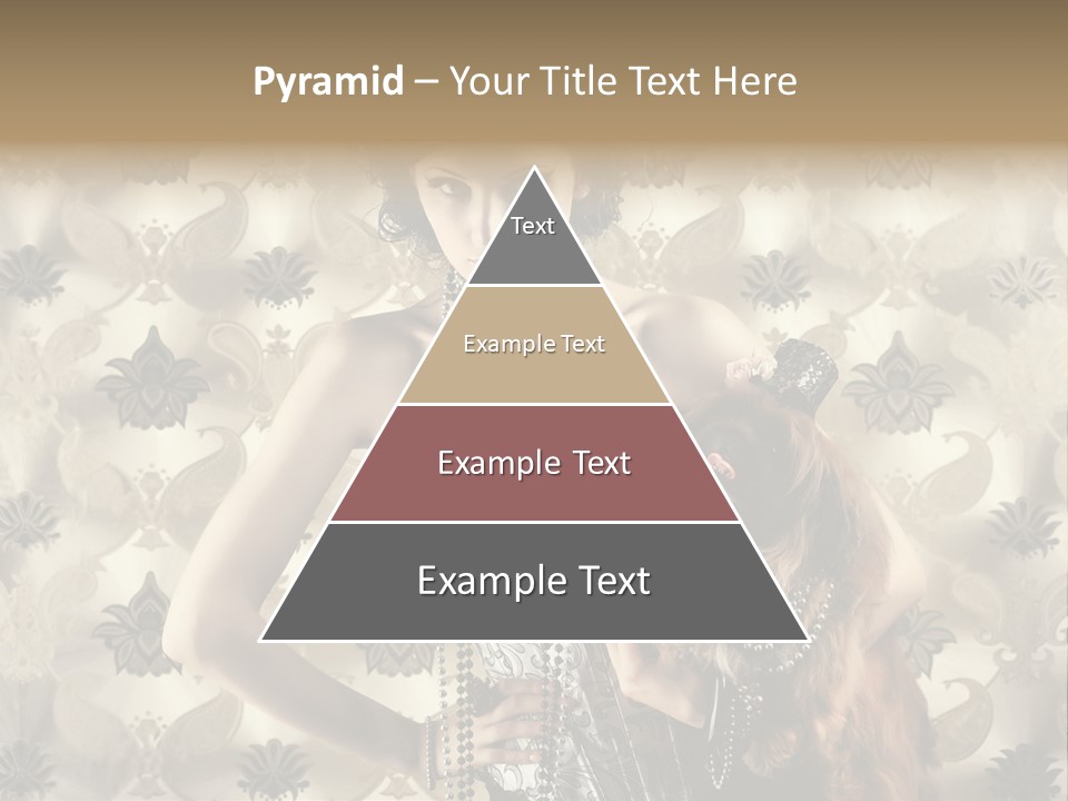 Girl Old Texture PowerPoint Template