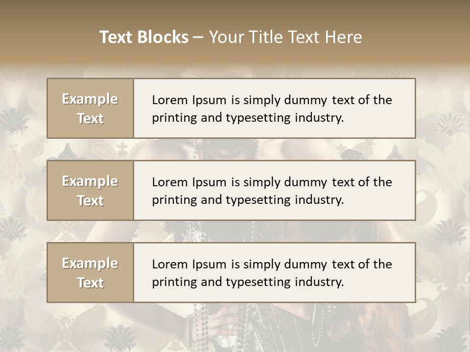 Girl Old Texture PowerPoint Template