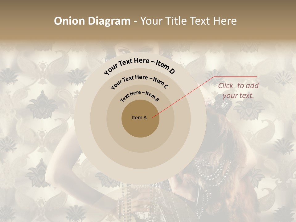 Girl Old Texture PowerPoint Template