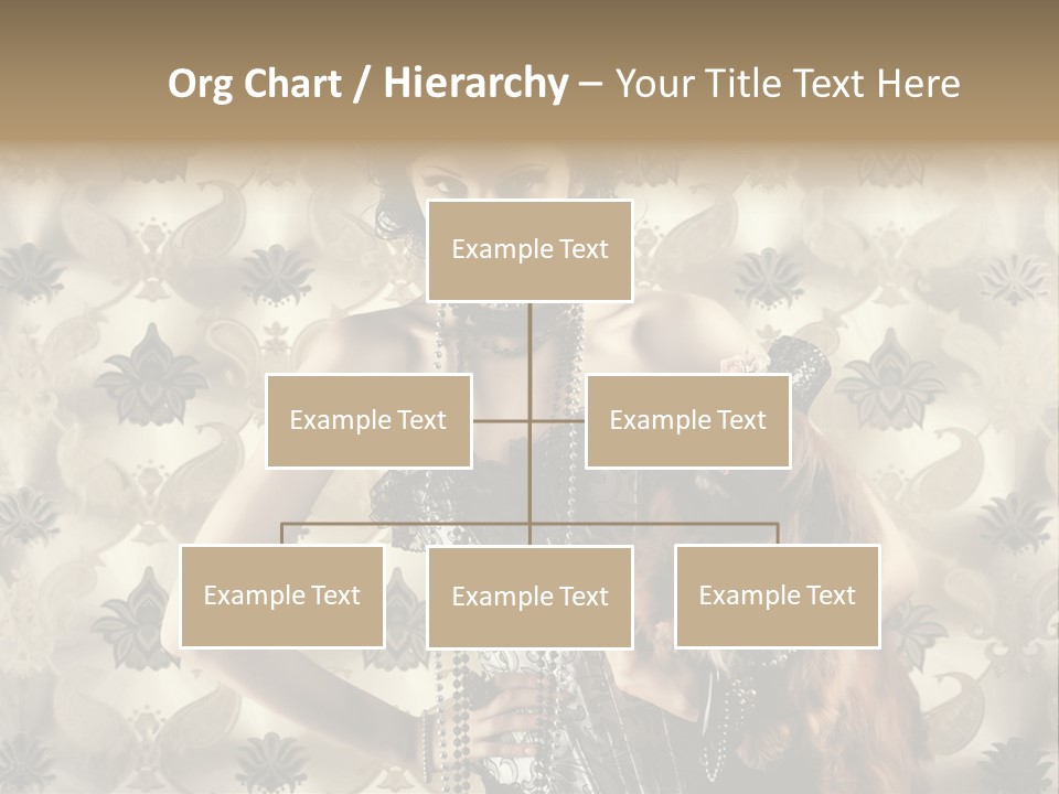 Girl Old Texture PowerPoint Template