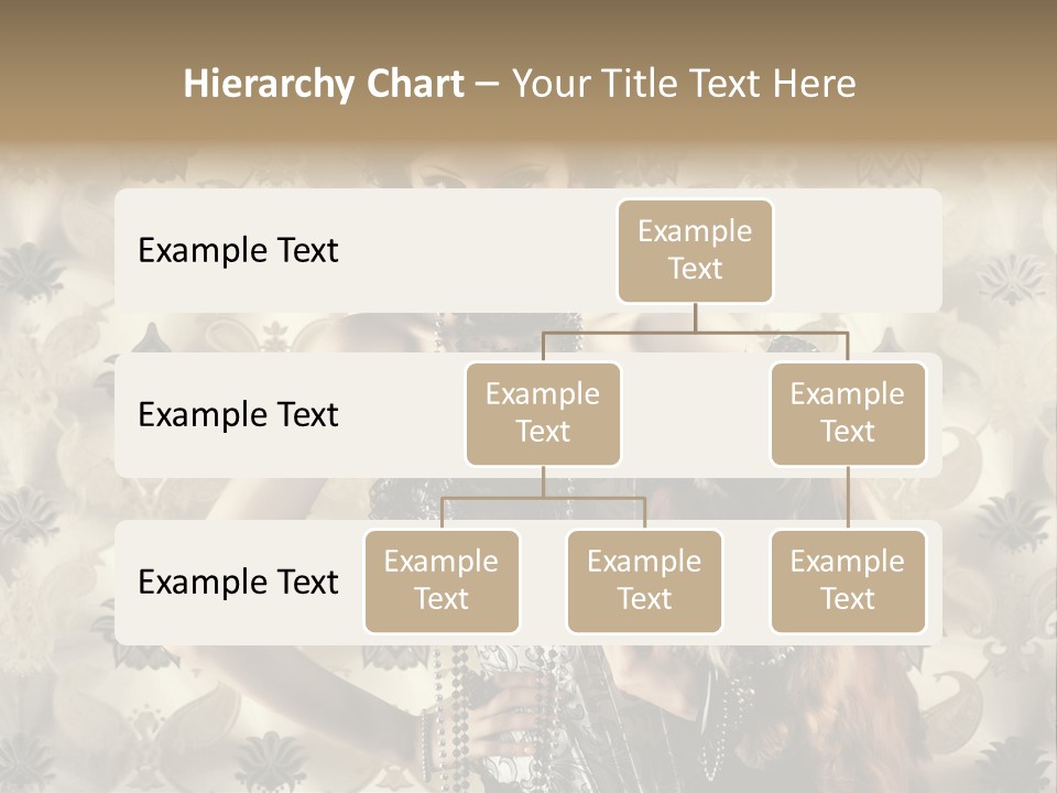 Girl Old Texture PowerPoint Template