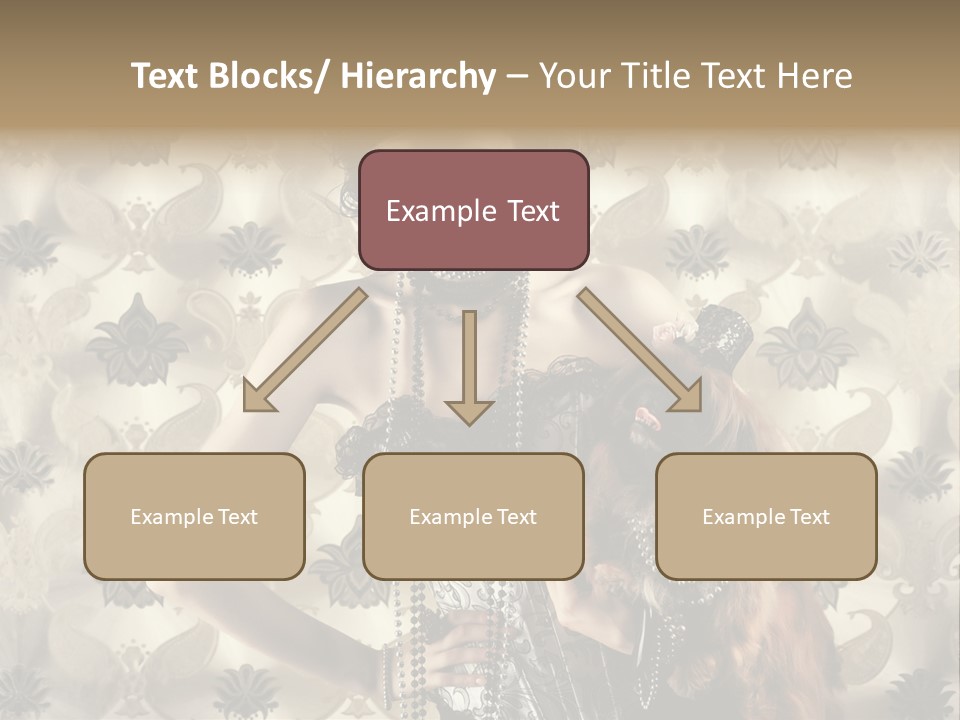 Girl Old Texture PowerPoint Template