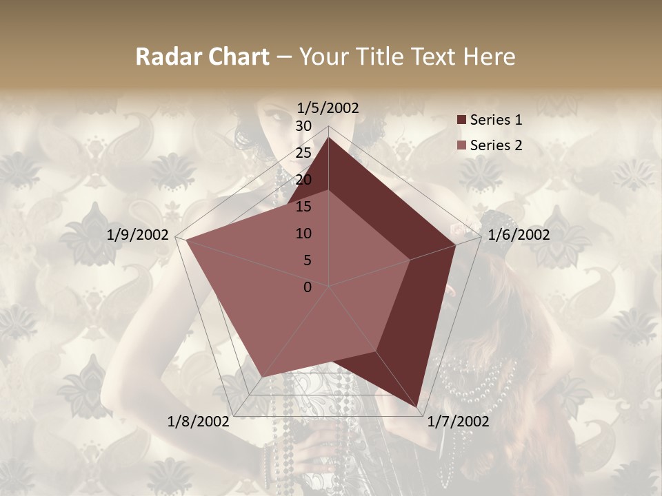 Girl Old Texture PowerPoint Template