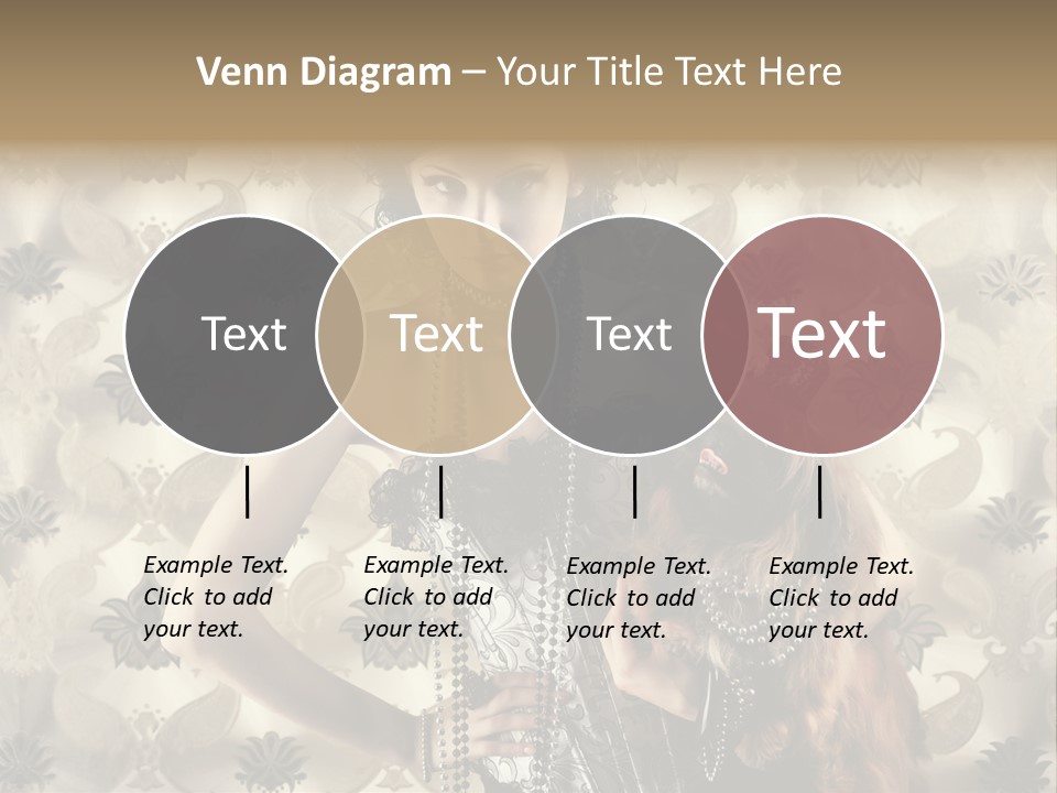 Girl Old Texture PowerPoint Template