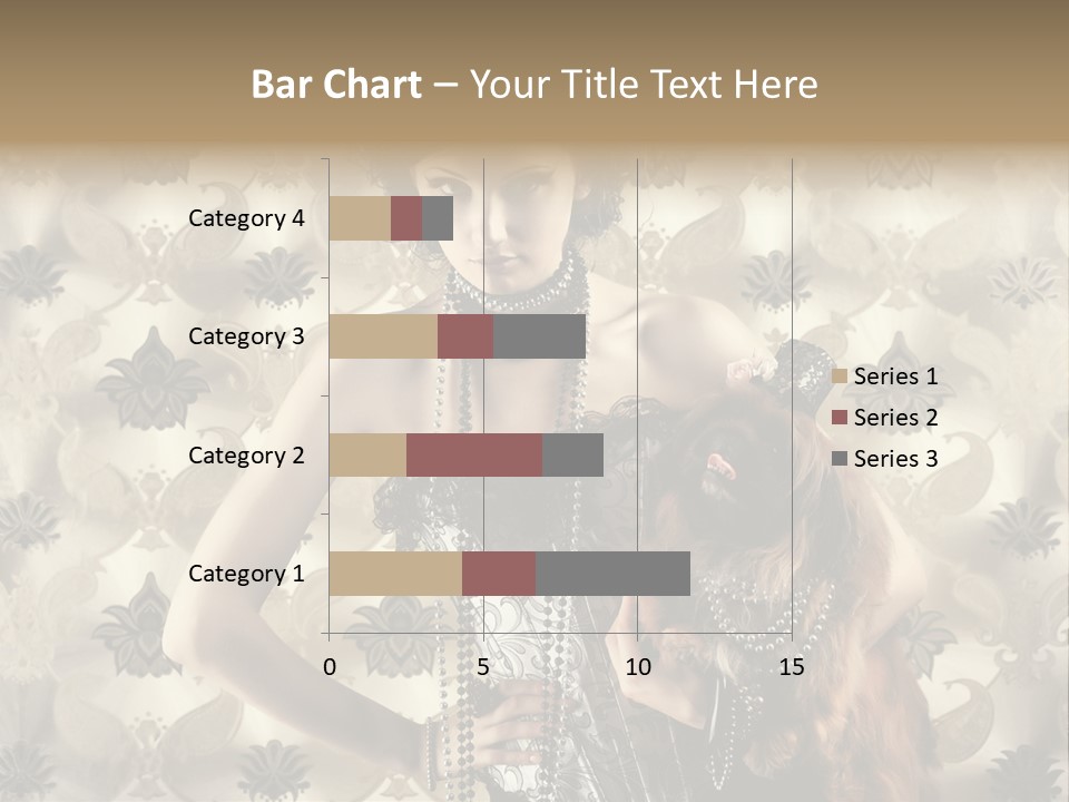 Girl Old Texture PowerPoint Template