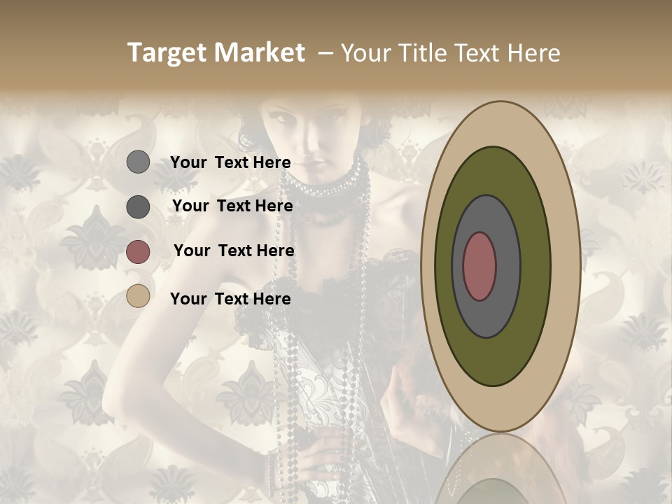 Girl Old Texture PowerPoint Template