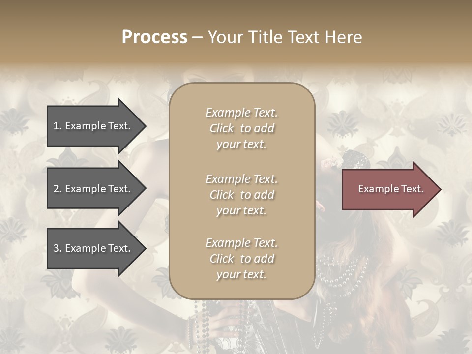 Girl Old Texture PowerPoint Template