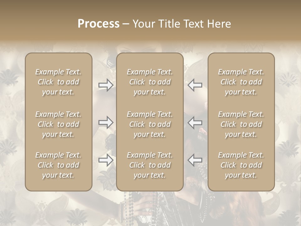 Girl Old Texture PowerPoint Template