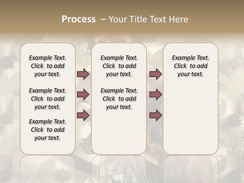 Girl Old Texture PowerPoint Template