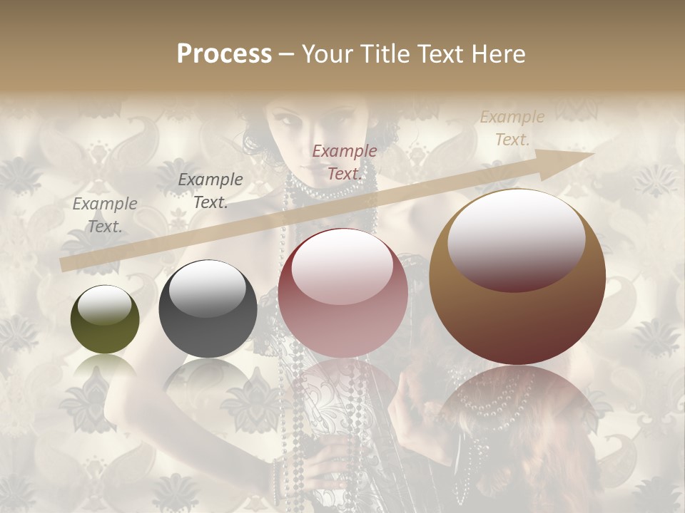 Girl Old Texture PowerPoint Template
