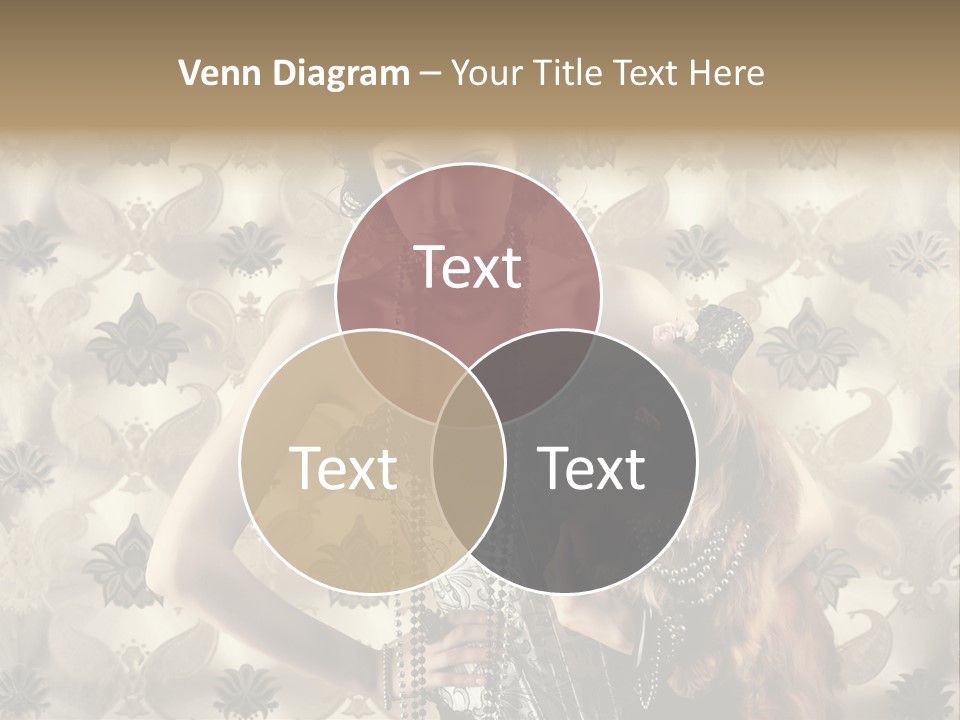 Girl Old Texture PowerPoint Template