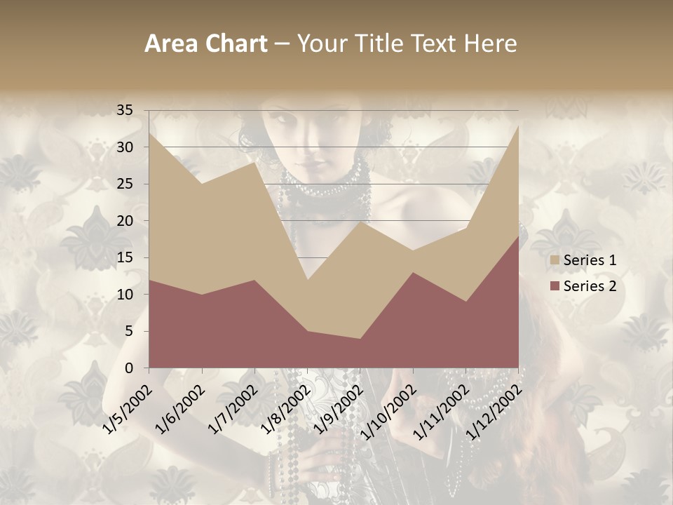 Girl Old Texture PowerPoint Template