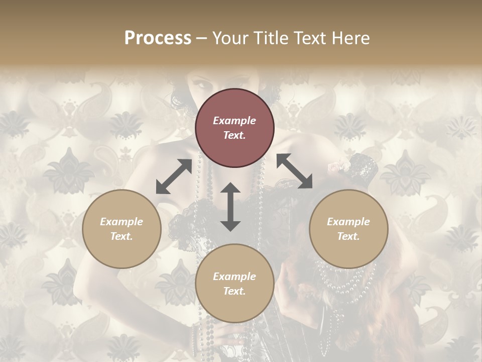 Girl Old Texture PowerPoint Template