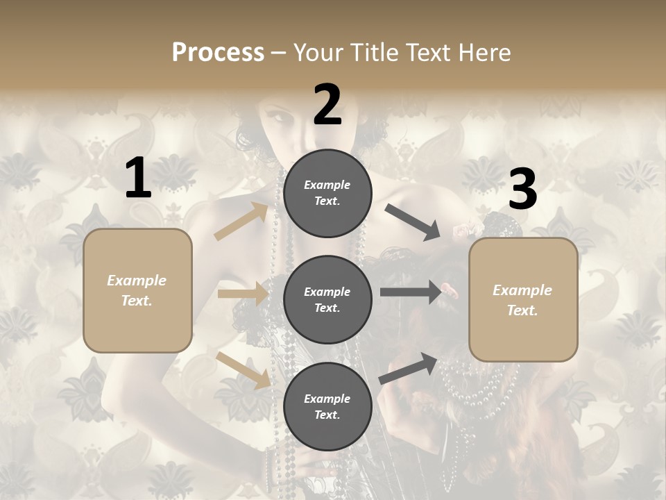 Girl Old Texture PowerPoint Template