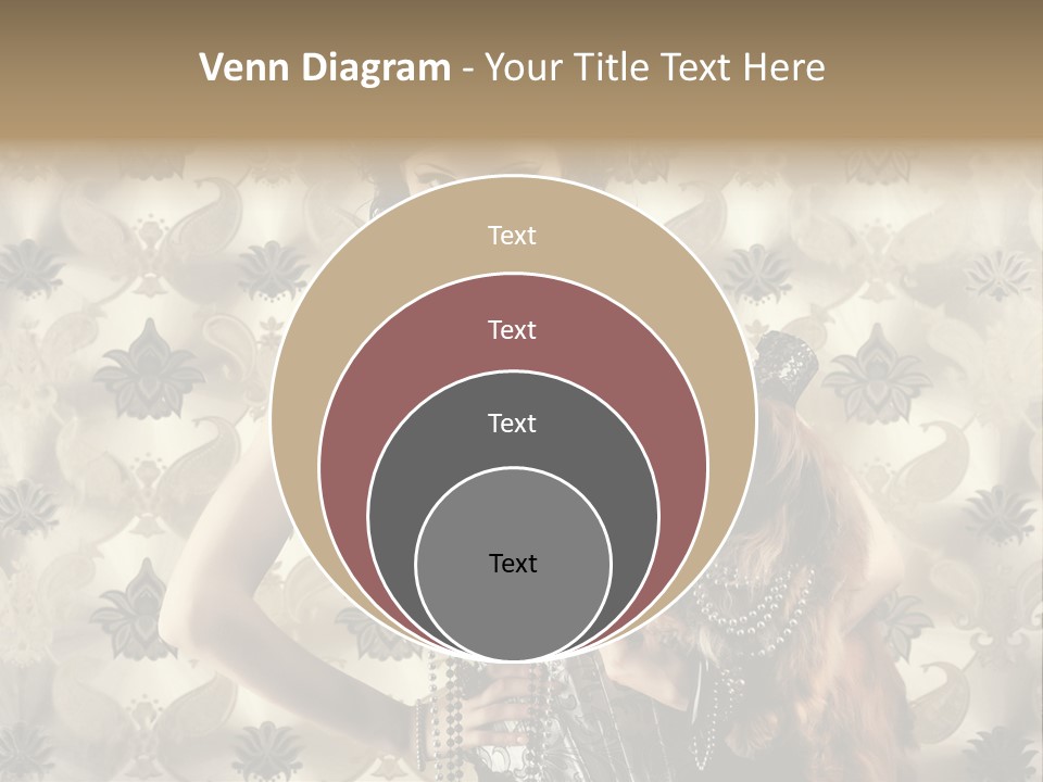 Girl Old Texture PowerPoint Template