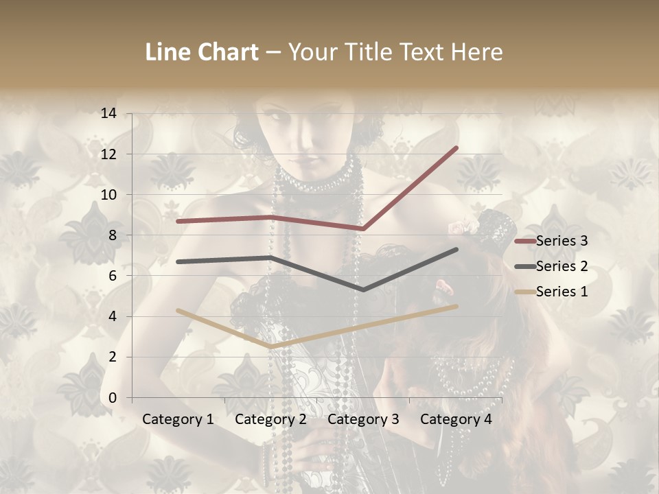Girl Old Texture PowerPoint Template