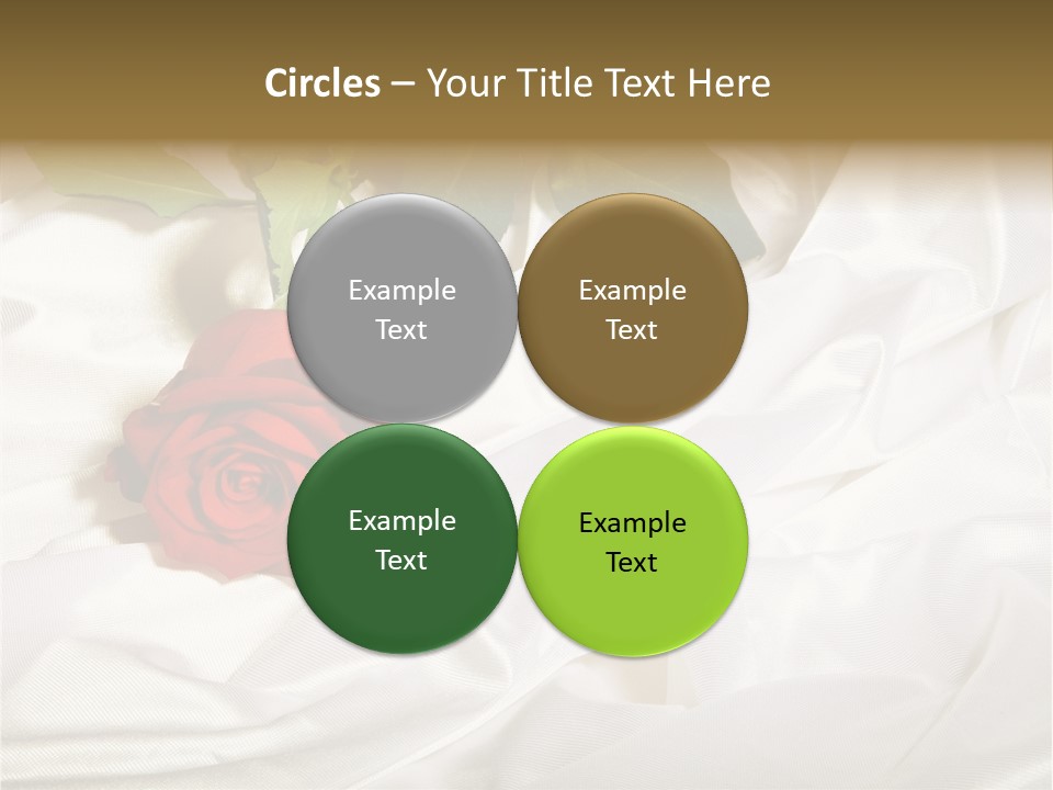 Fabric Sensuality Gift PowerPoint Template