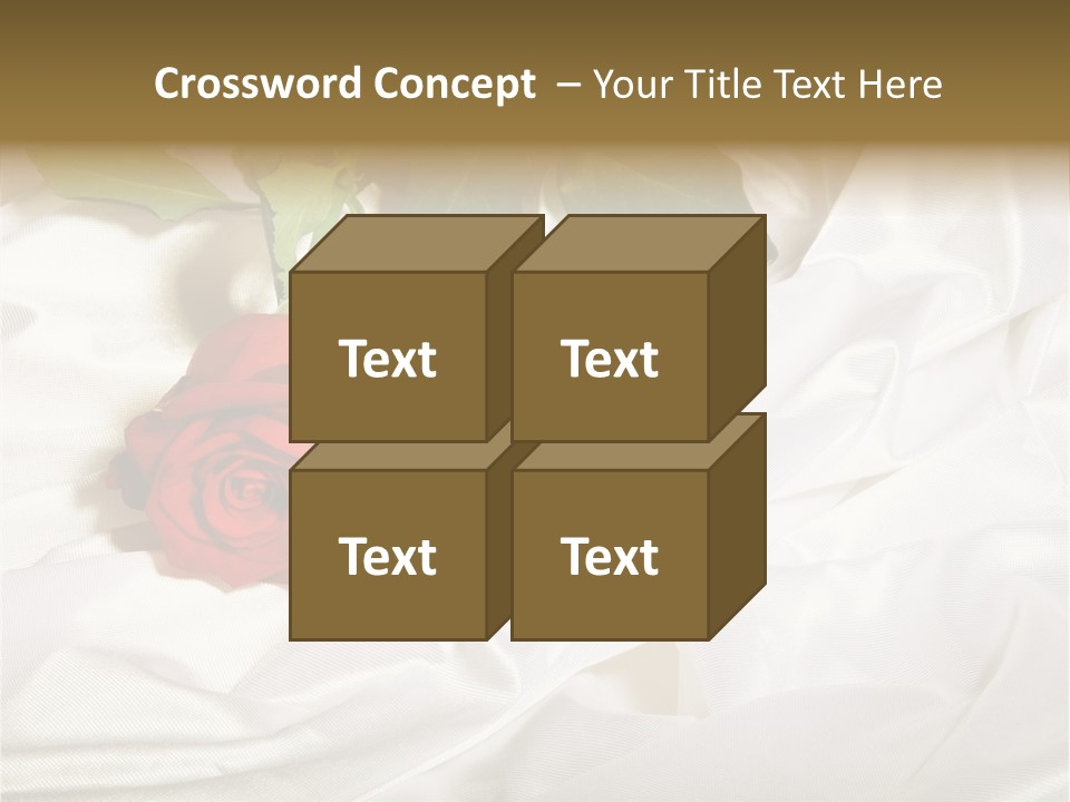 Fabric Sensuality Gift PowerPoint Template