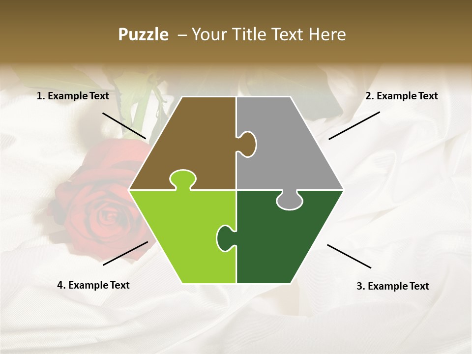 Fabric Sensuality Gift PowerPoint Template